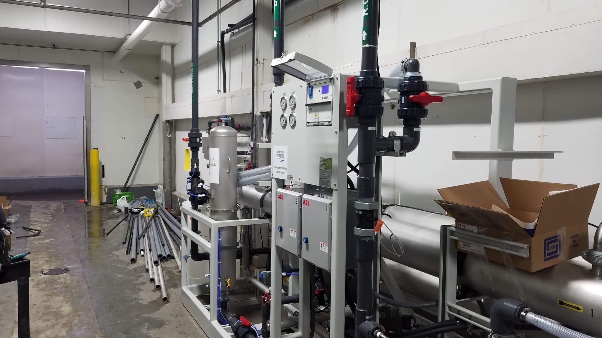 complete water solutions, E8-57K-DLX Reverse Osmosis System, turnkey ro installation