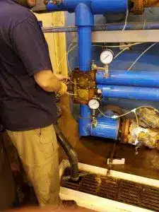 Bruner D180 valve repair, hospital softener repair, complete water solutions