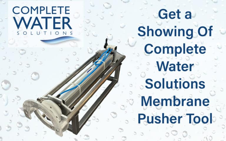 Membrane pusher tool, complete water solutions