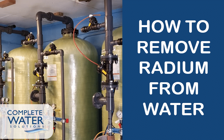How to remove radium from water