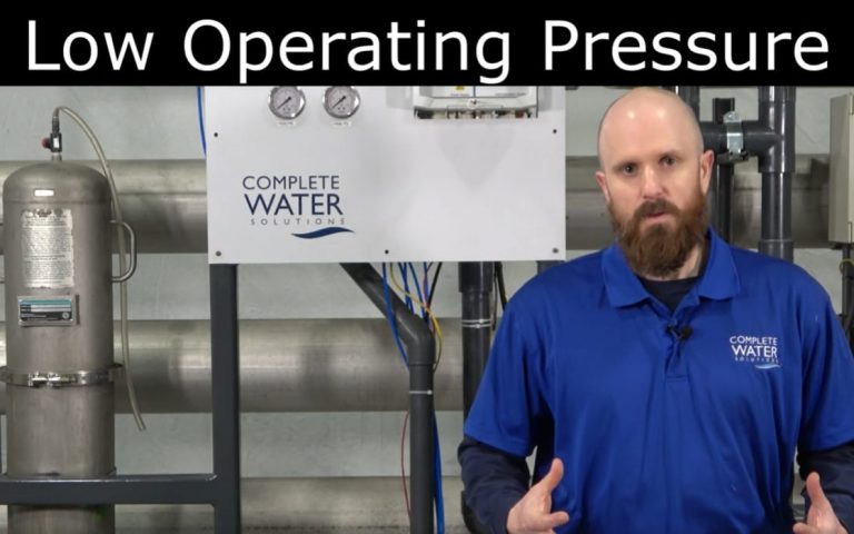 ro troubleshooting, low permeate flow, complete water solutions