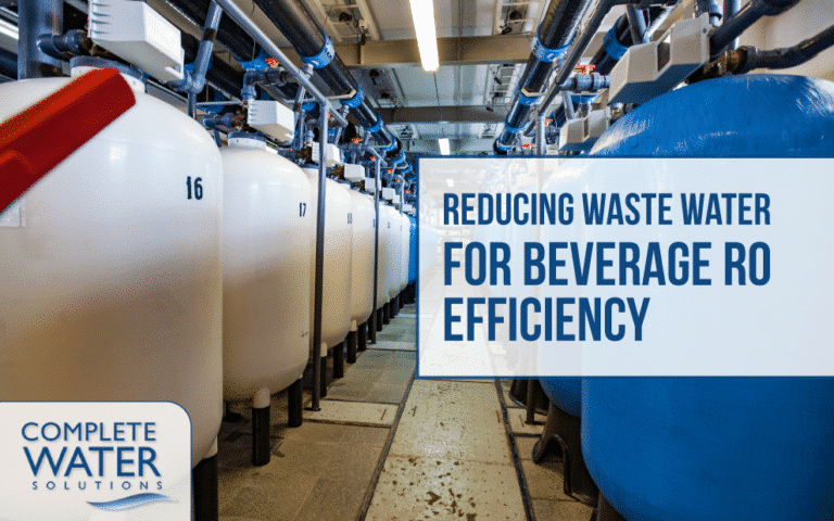 beverage RO efficiency reducing wastewater, reverse osmosis minimizing waste water in beverage production, industrial water reuse reclaiming water in beverage plant