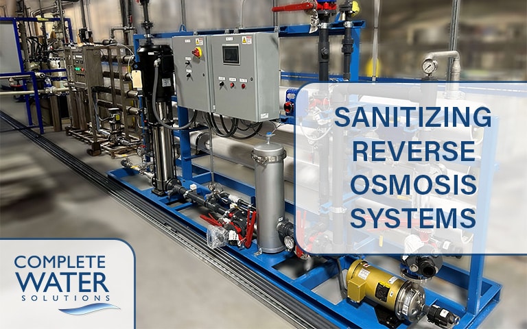 sanitizing reverse osmosis systems
